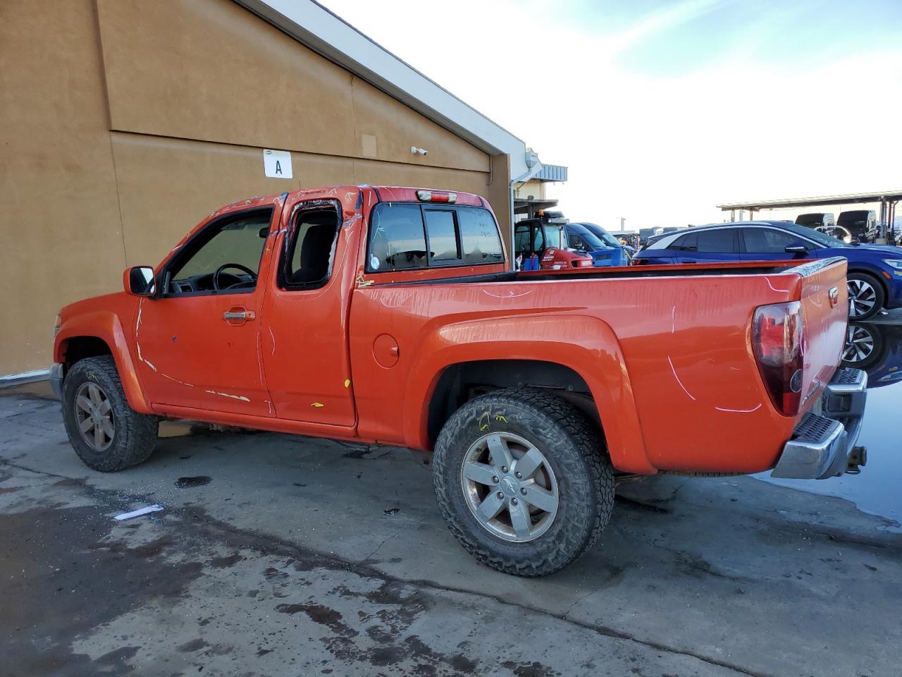 2012 Chevrolet Colorado VIN 1GCJSDFE8C8137895 Copart auction photo, side damage thumbnail 2