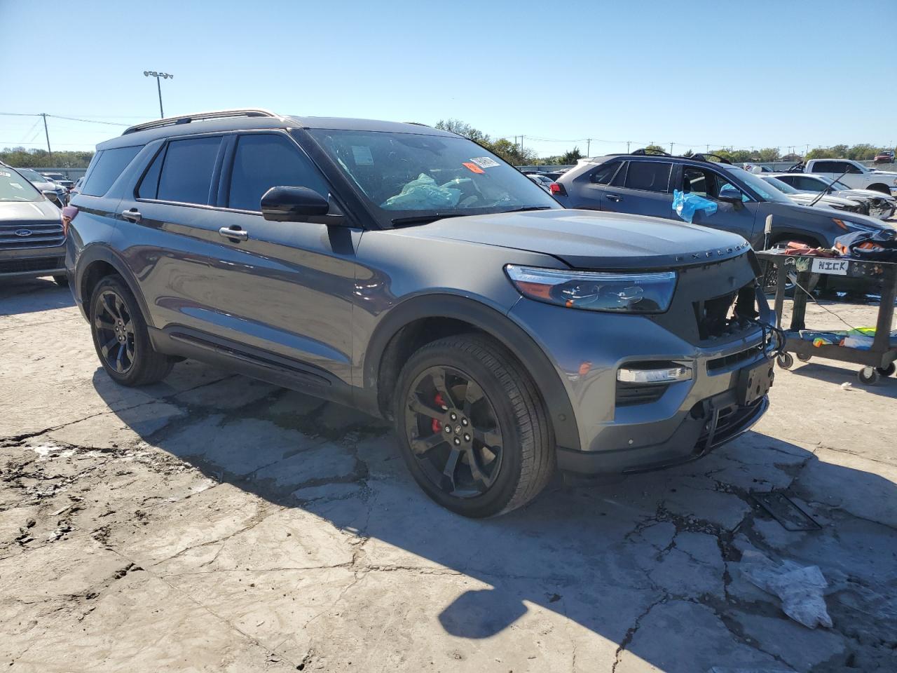 2021 Ford Explorer VIN 1FM5K8GC8MGA94846 Copart auction photo, front end damage thumbnail 4