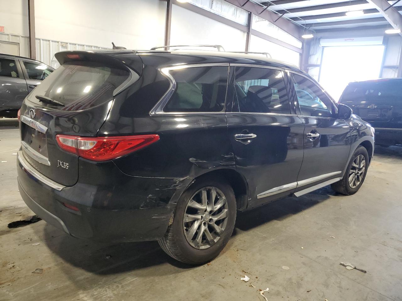 2013 Infiniti JX VIN 5N1AL0MM9DC348887 Copart auction photo, rear end damage thumbnail 3
