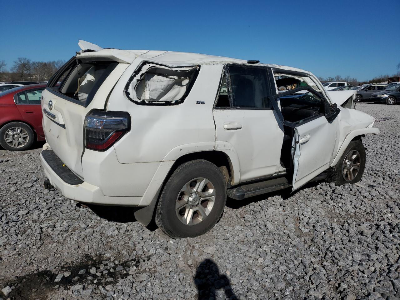 2014 Toyota 4Runner VIN JTEZU5JR1E5077536 Copart auction photo, rollover damage thumbnail 3