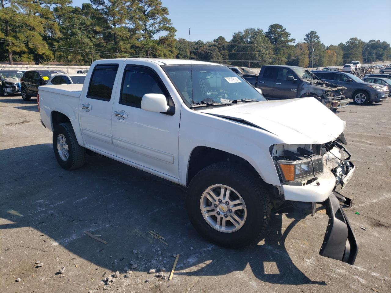 2012 Chevrolet Colorado VIN 1GCHTCFE6C8104349 Copart auction photo, front end damage thumbnail 4