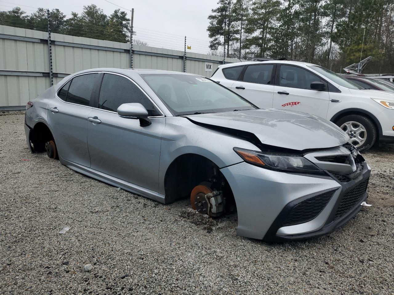 2021 Toyota Camry VIN 4T1G11AK9MU608868 Copart auction photo, front end / side damage thumbnail 4