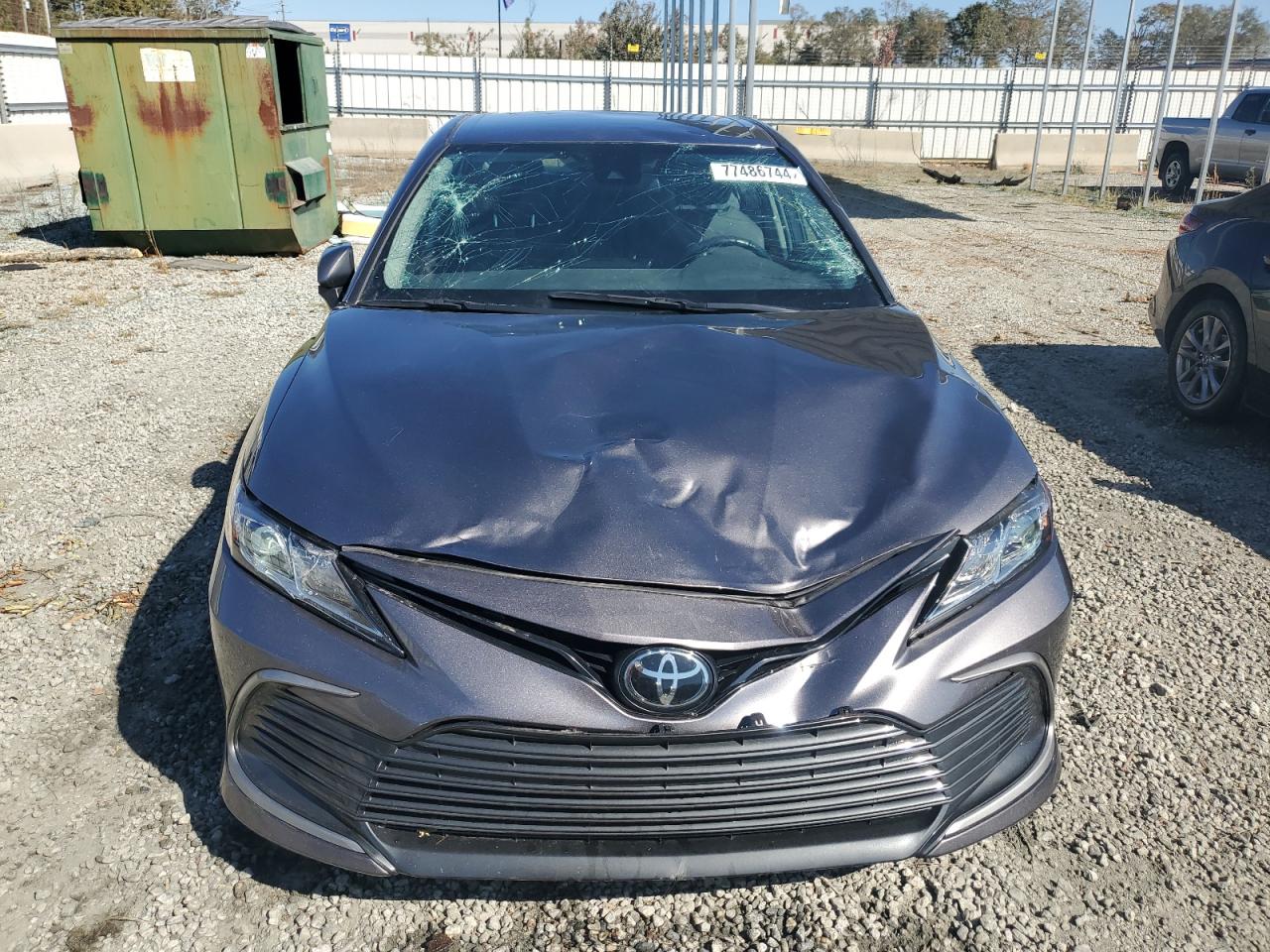 2022 Toyota Camry VIN 4T1C11AK0NU066222 Copart auction photo, top/roof damage thumbnail 5