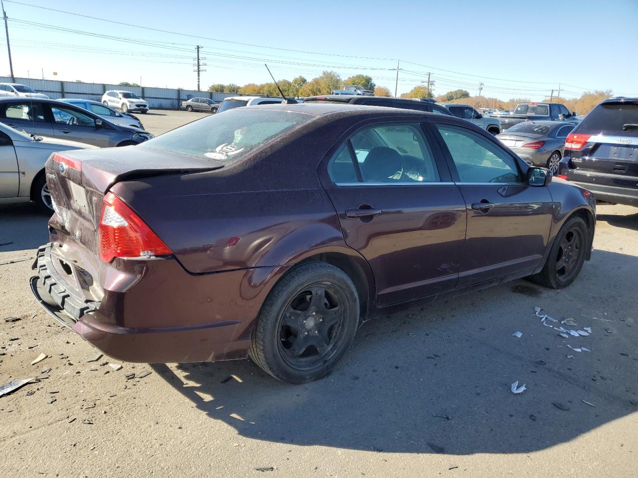 2011 Ford Fusion VIN 3FAHP0HA0BR343721 Copart auction photo, rear end / front end damage thumbnail 3