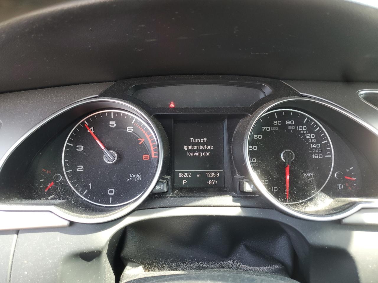 2014 Audi A5 VIN WAULFAFR9EA008247 Copart auction photo, water/flood damage thumbnail 9