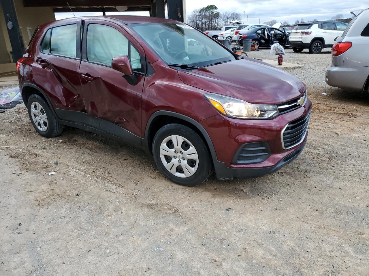 2017 Chevrolet Trax VIN 3GNCJKSBXHL265406 Copart auction photo, side damage thumbnail 4