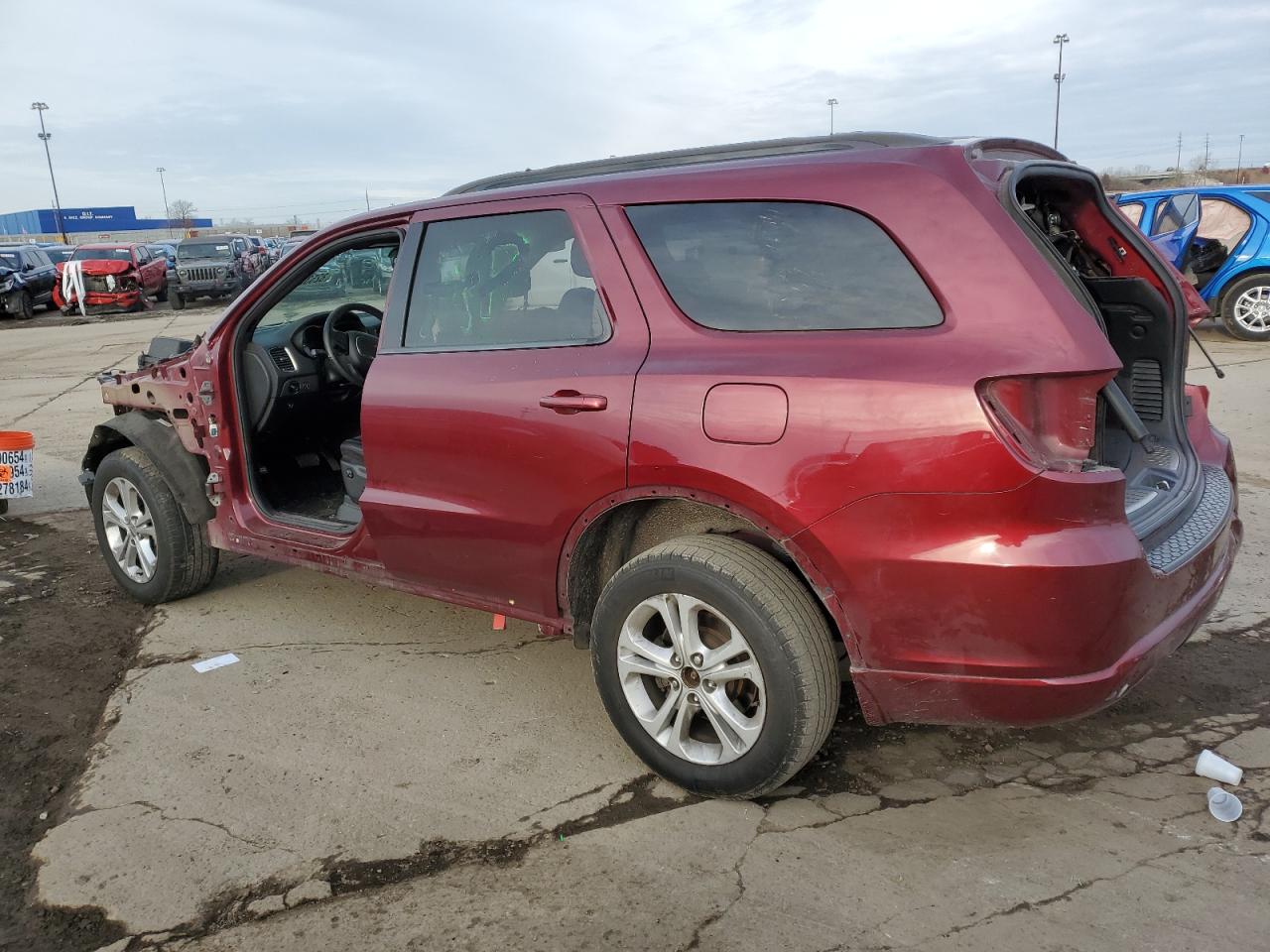2019 Dodge Durango VIN 1C4RDJDG2KC828125 Copart auction photo, stripped damage thumbnail 2