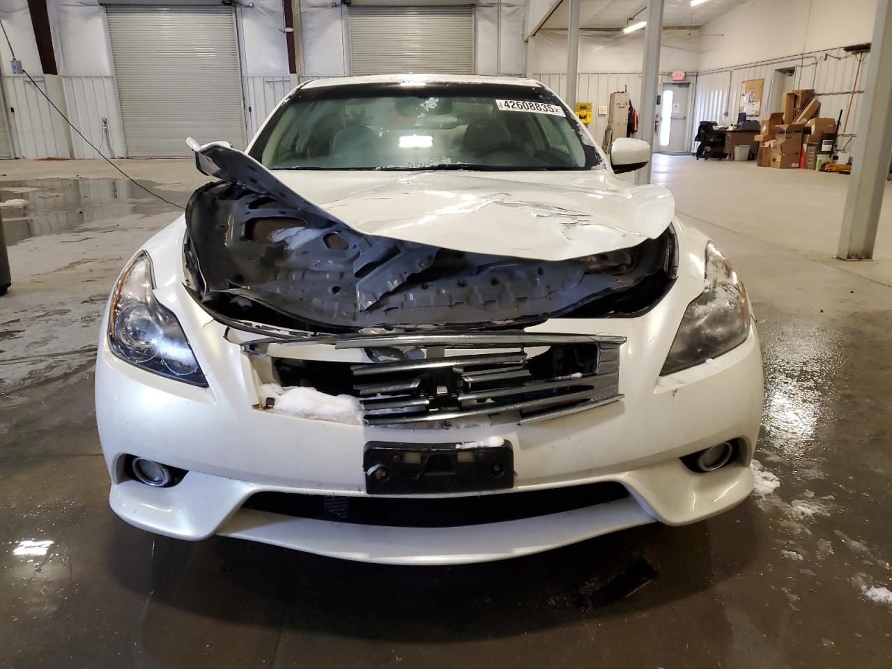 2013 Infiniti G VIN JN1CV6EL2DM980028 Copart auction photo, front end damage thumbnail 5