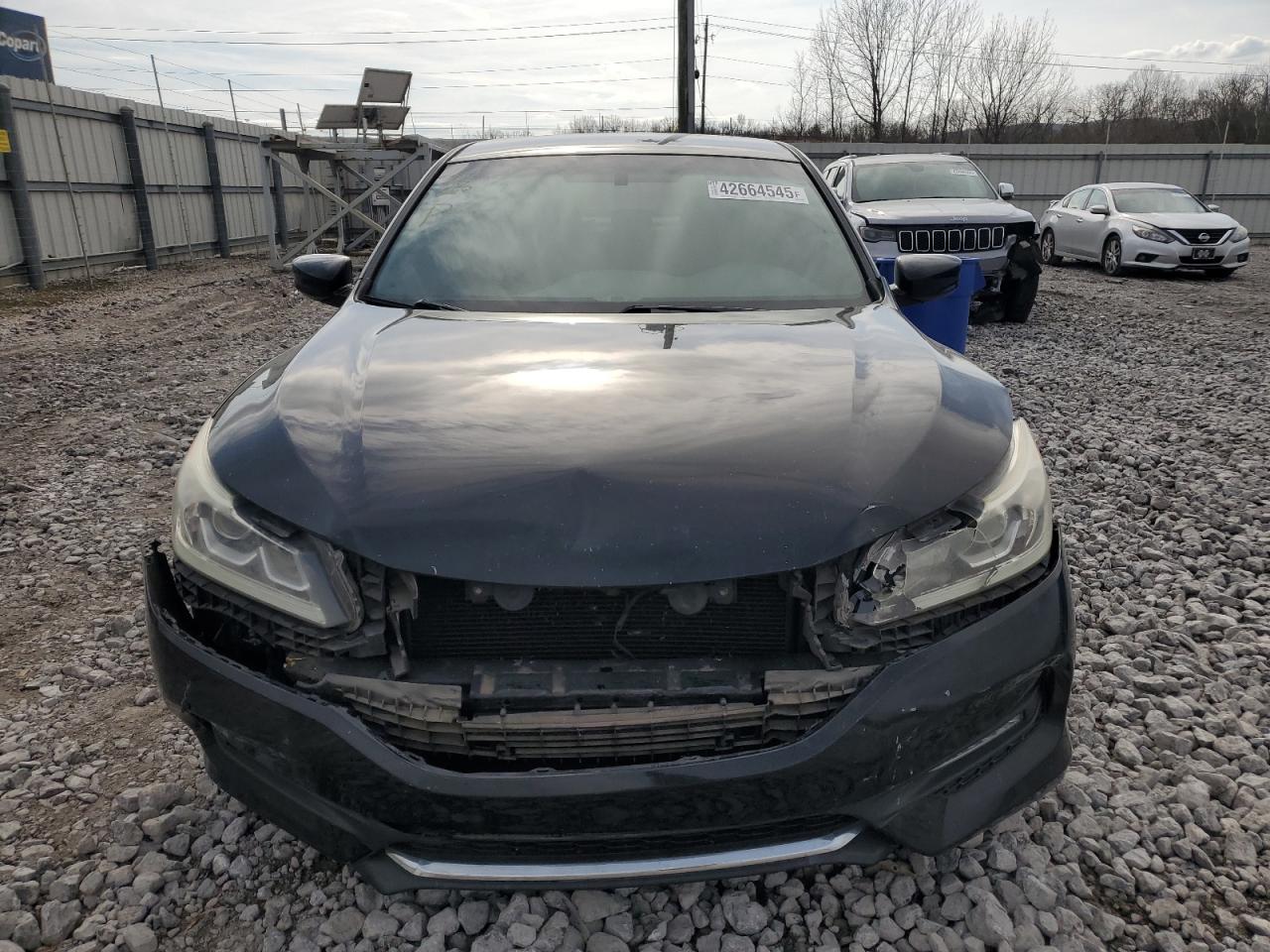 2017 Honda Accord VIN 1HGCR2F56HA050961 Copart auction photo, front end damage thumbnail 5