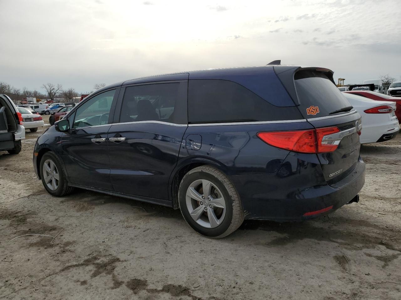 2019 Honda Odyssey VIN 5FNRL6H76KB088205 Copart auction photo, side damage thumbnail 2