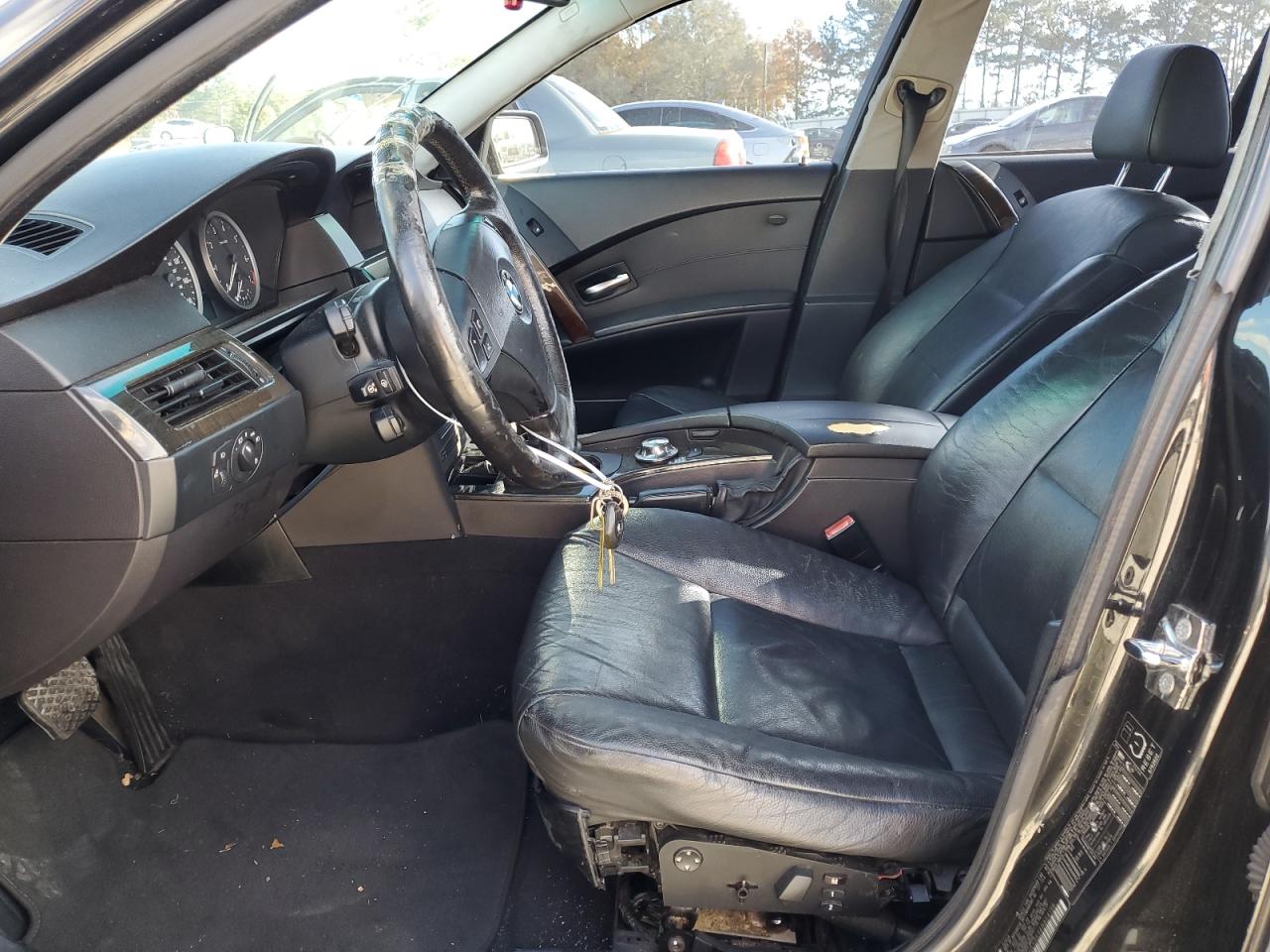 2004 BMW 5er VIN WBANA53534B854138 Copart auction photo, side damage thumbnail 7