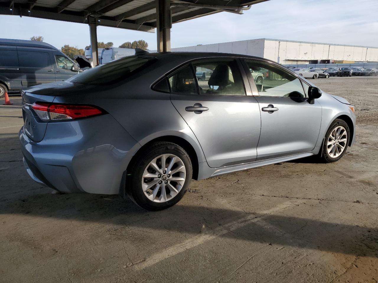 2020 Toyota Corolla VIN JTDVPRAE0LJ108410 Copart auction photo, rear end / side damage thumbnail 3