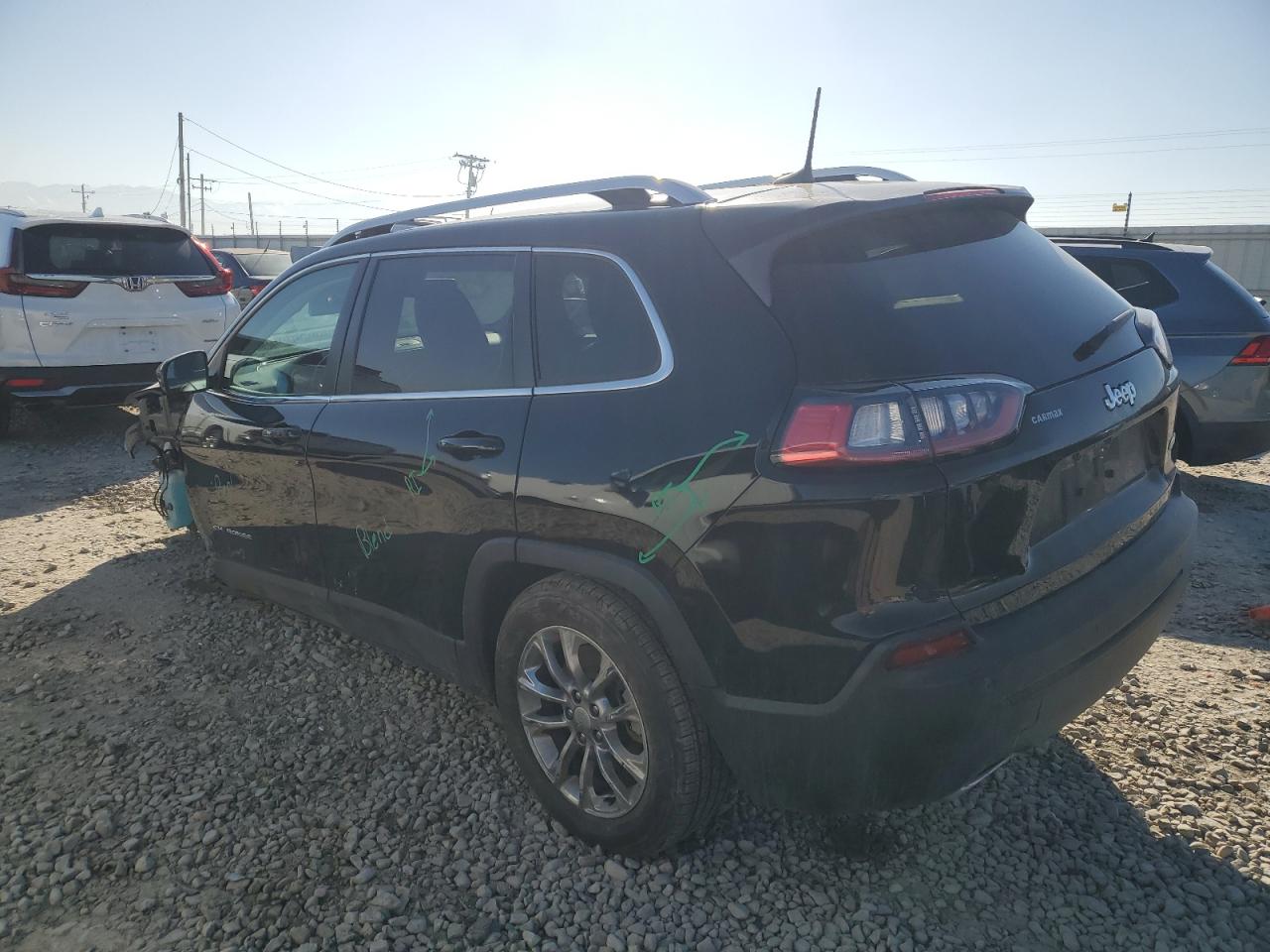 2019 Jeep Grand Cherokee VIN 1C4PJLLX2KD216000 Copart auction photo, front end / side damage thumbnail 2