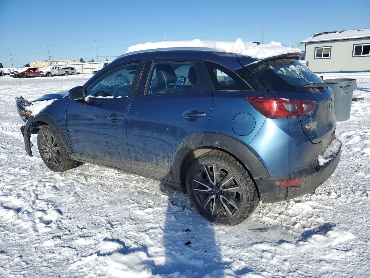 2018 Mazda CX-3 VIN JM1DKFC75J0309438 Copart auction photo, front end / side damage thumbnail 2