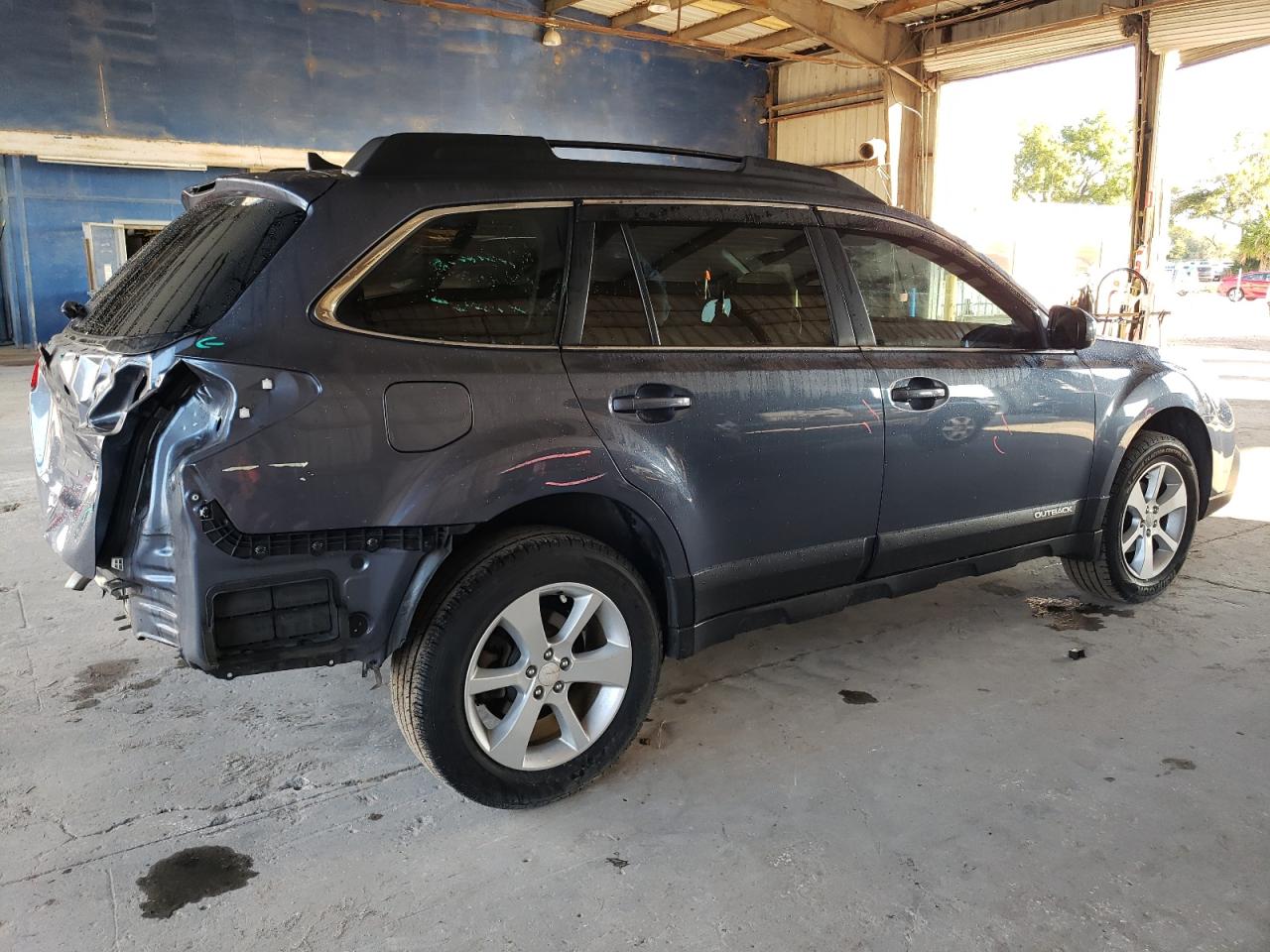 2014 Subaru Outback VIN 4S4BRCCC1E3293222 Copart auction photo, rear end damage thumbnail 3