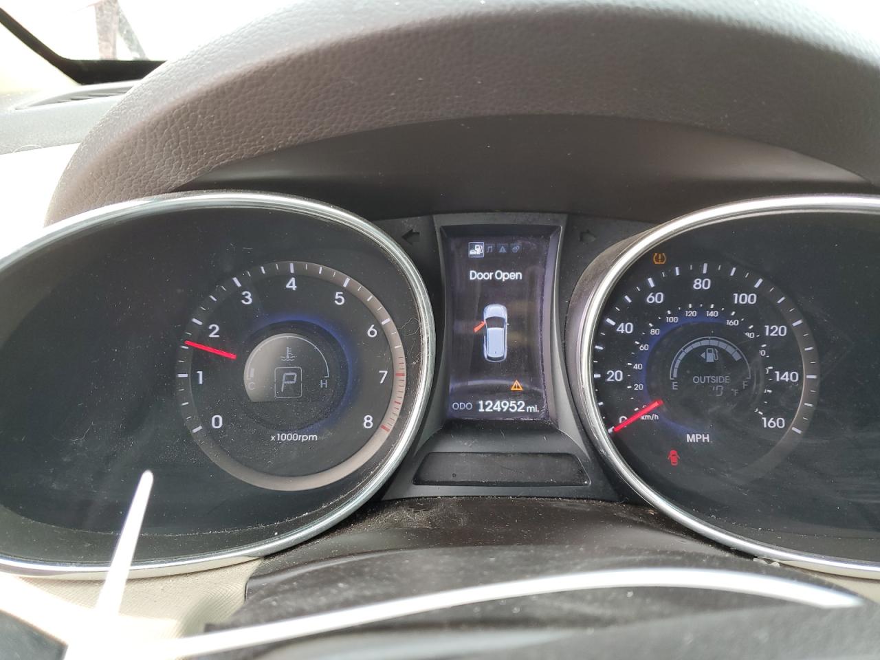 2013 Hyundai Santa Fe VIN 5XYZUDLA0DG035077 Copart auction photo, rear end / side damage thumbnail 9