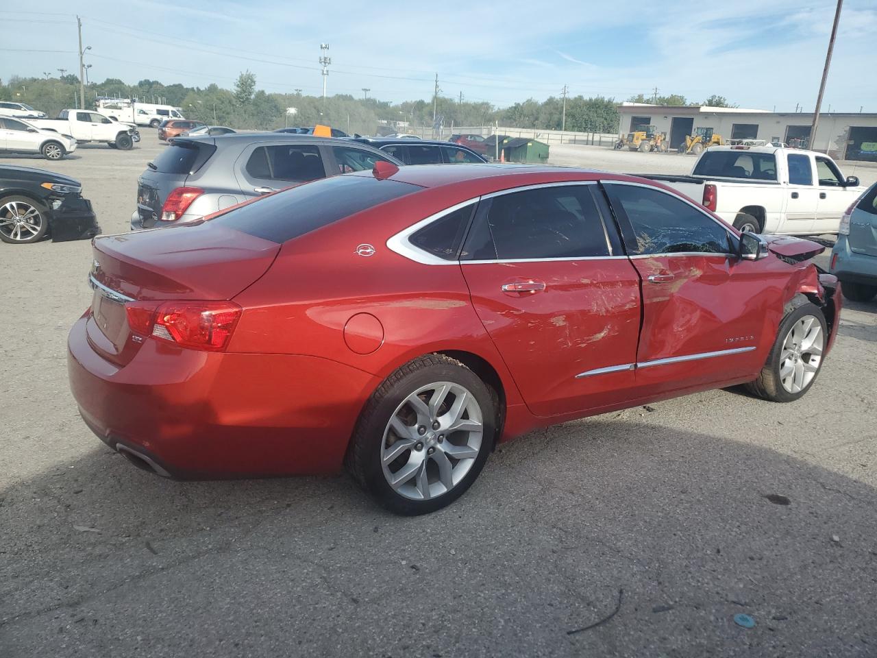 2014 Chevrolet Impala VIN 2G1155S3XE9272314 Copart auction photo, side / front end damage thumbnail 3