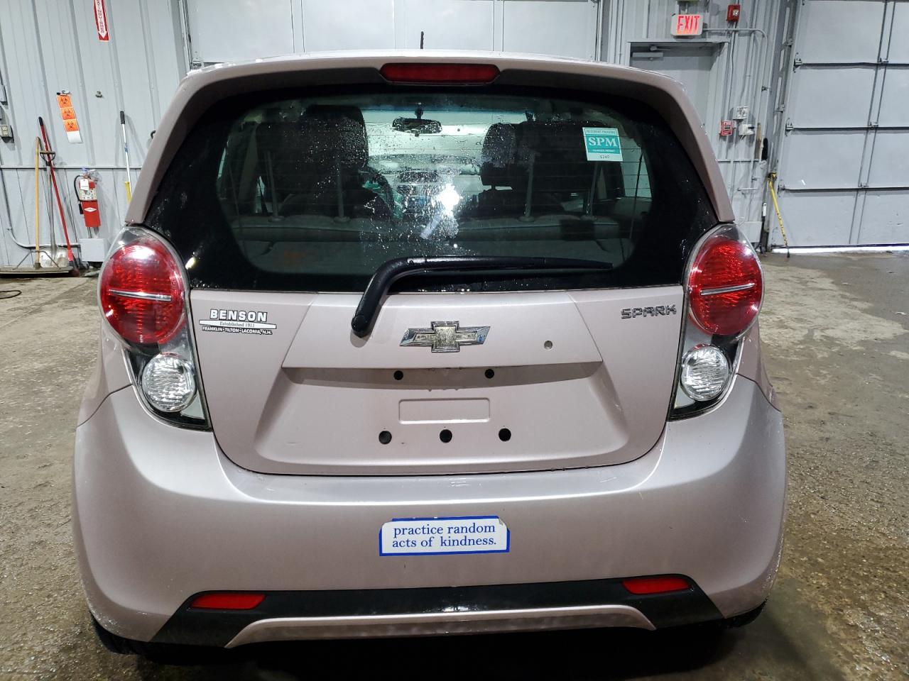 2013 Chevrolet Spark VIN KL8CB6S92DC524026 Copart auction photo, front end / minor dent/scratches damage thumbnail 6