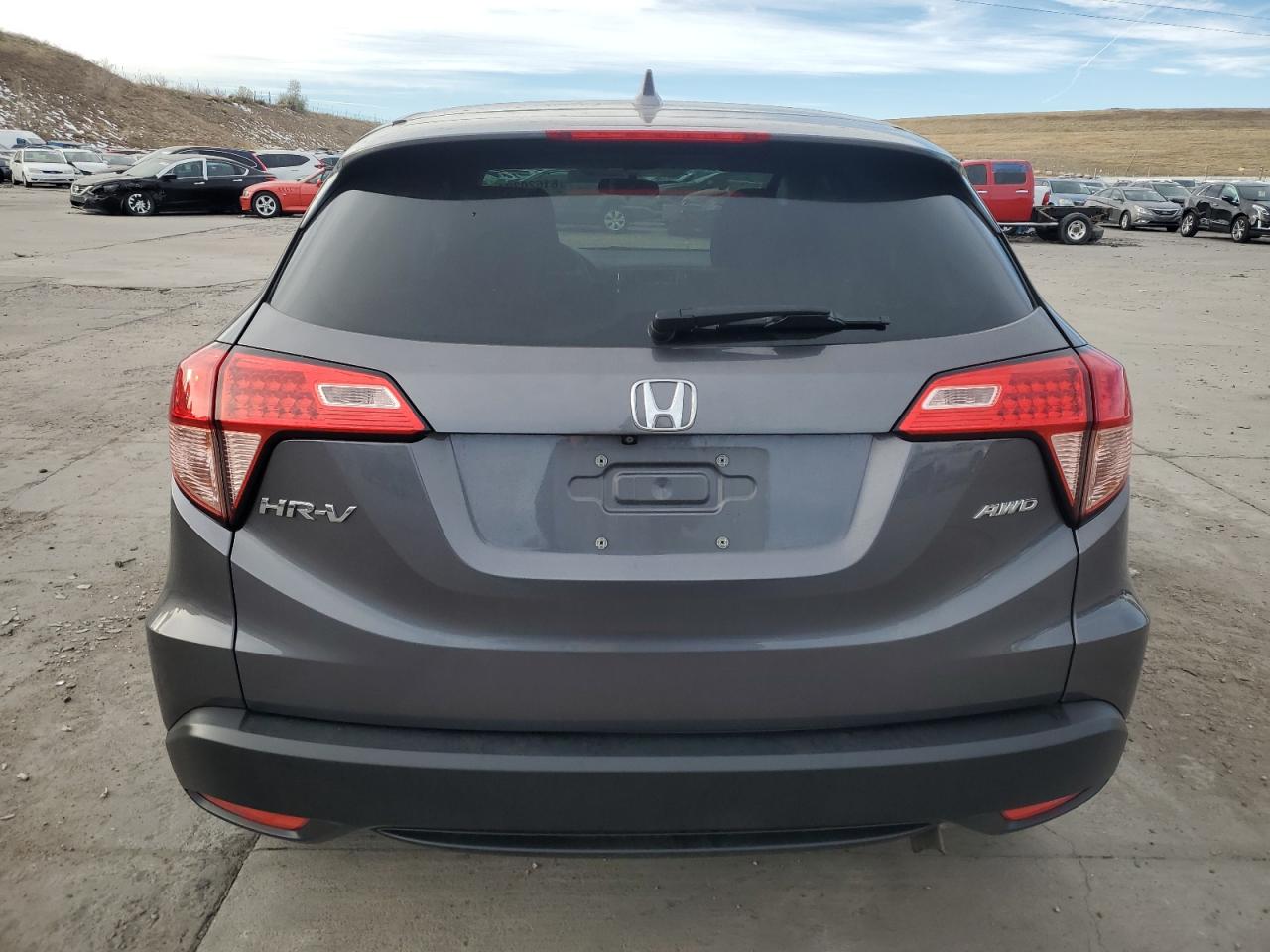 2018 Honda HR-V VIN 3CZRU6H58JG705019 Copart auction photo, top/roof damage thumbnail 6