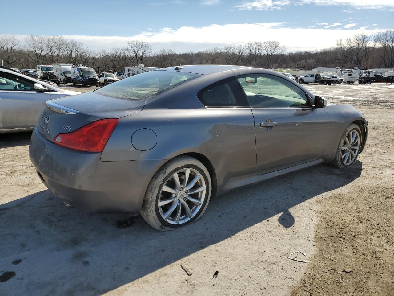 2013 Infiniti G VIN JN1CV6EL2DM980014 Copart auction photo, front end / undercarriage damage thumbnail 3