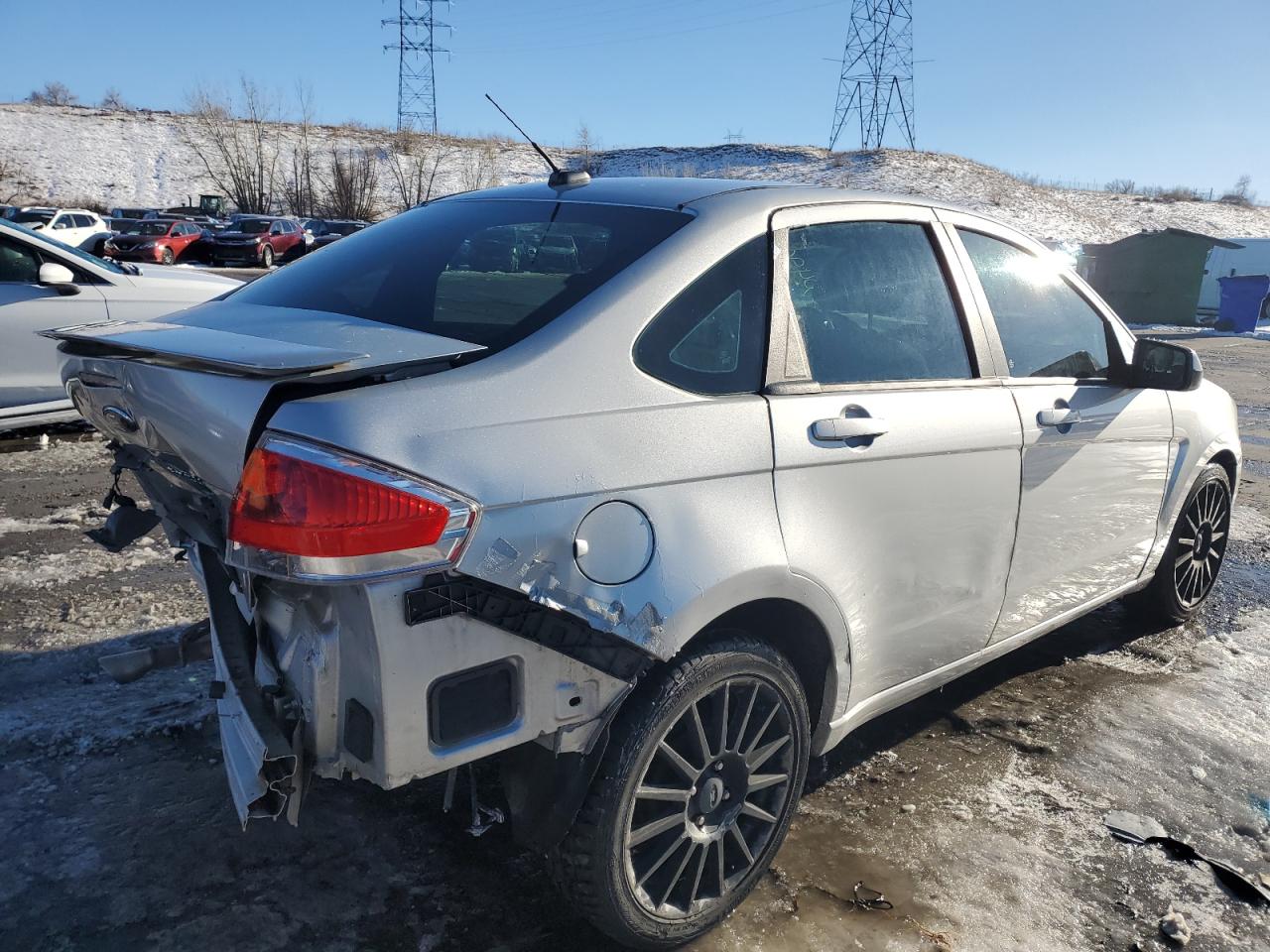 2009 Ford Focus VIN 1FAHP36N29W103973 Copart auction photo, rear end / hail damage thumbnail 3