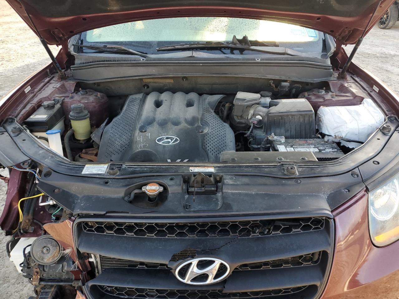 2008 Hyundai Santa Fe VIN 5NMSG73DX8H188078 Copart auction photo, front end damage thumbnail 12