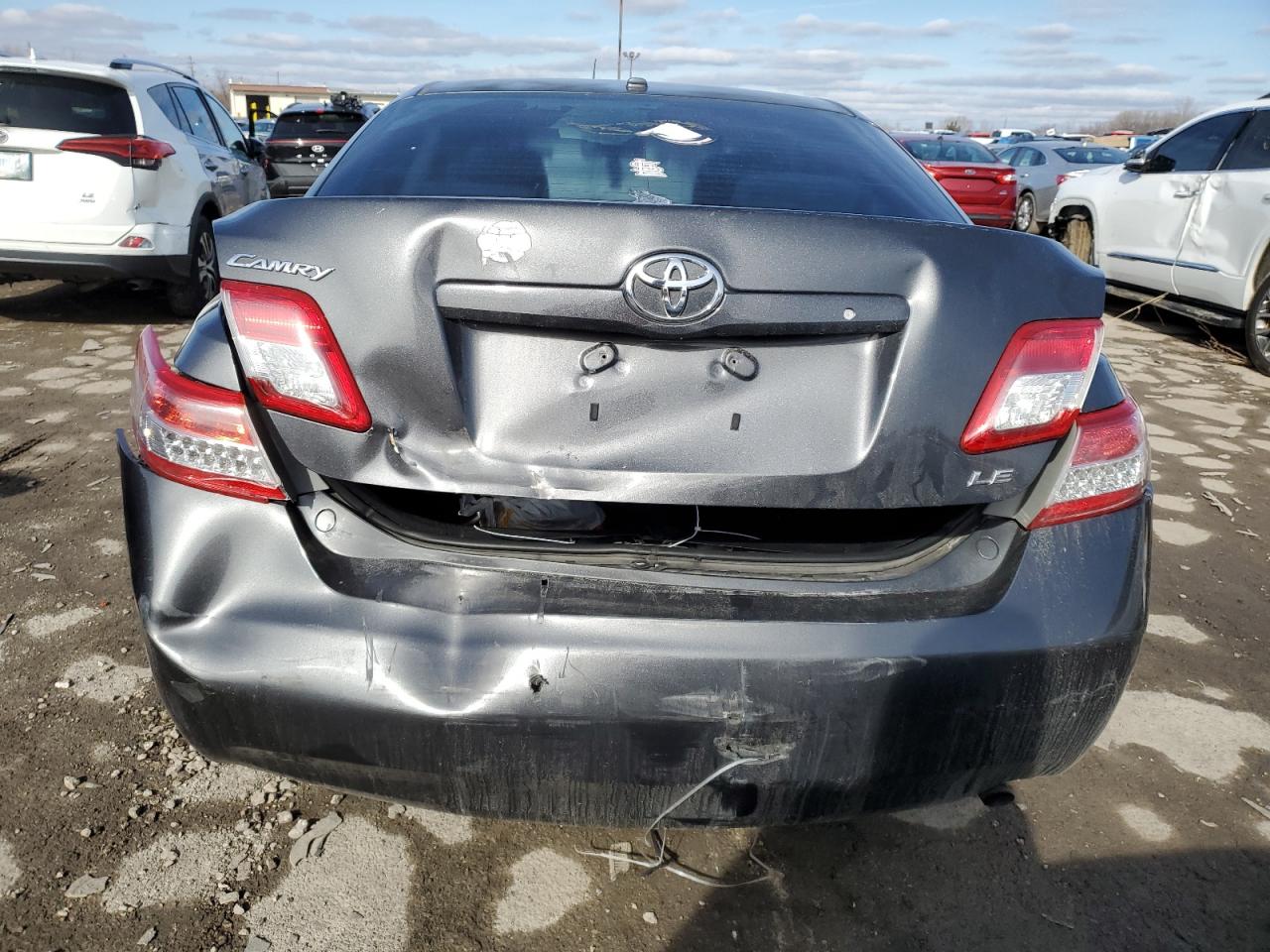 2011 Toyota Camry VIN 4T1BF3EK5BU624340 Copart auction photo, front end / rear end damage thumbnail 6
