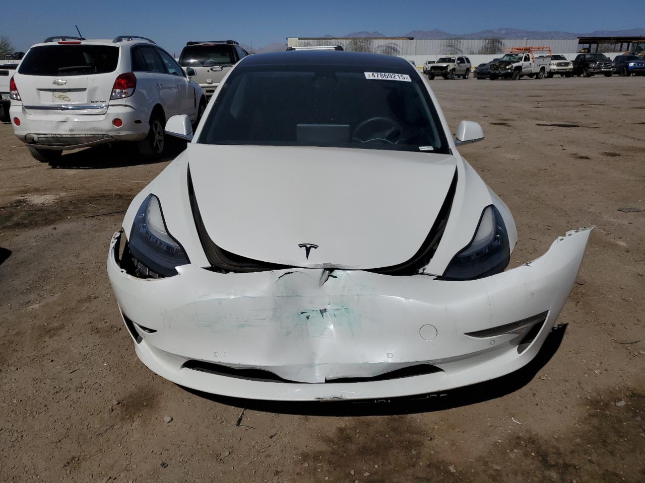 2020 Tesla Model 3 VIN 5YJ3E1EA6LF612151 Copart auction photo, front end damage thumbnail 5