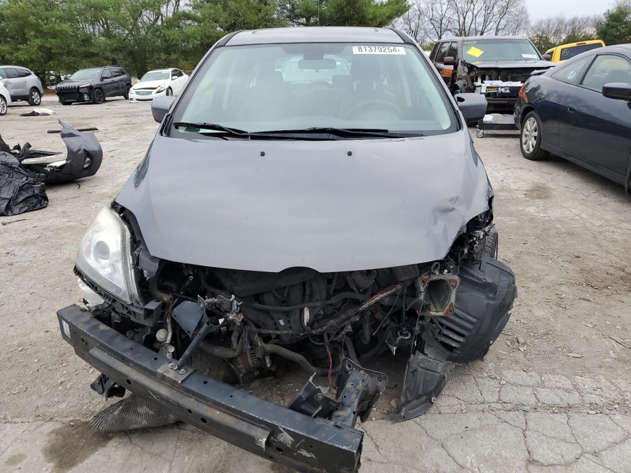 2008 Mazda 5 VIN JM1CR293380320730 Copart auction photo, front end / all over damage thumbnail 5