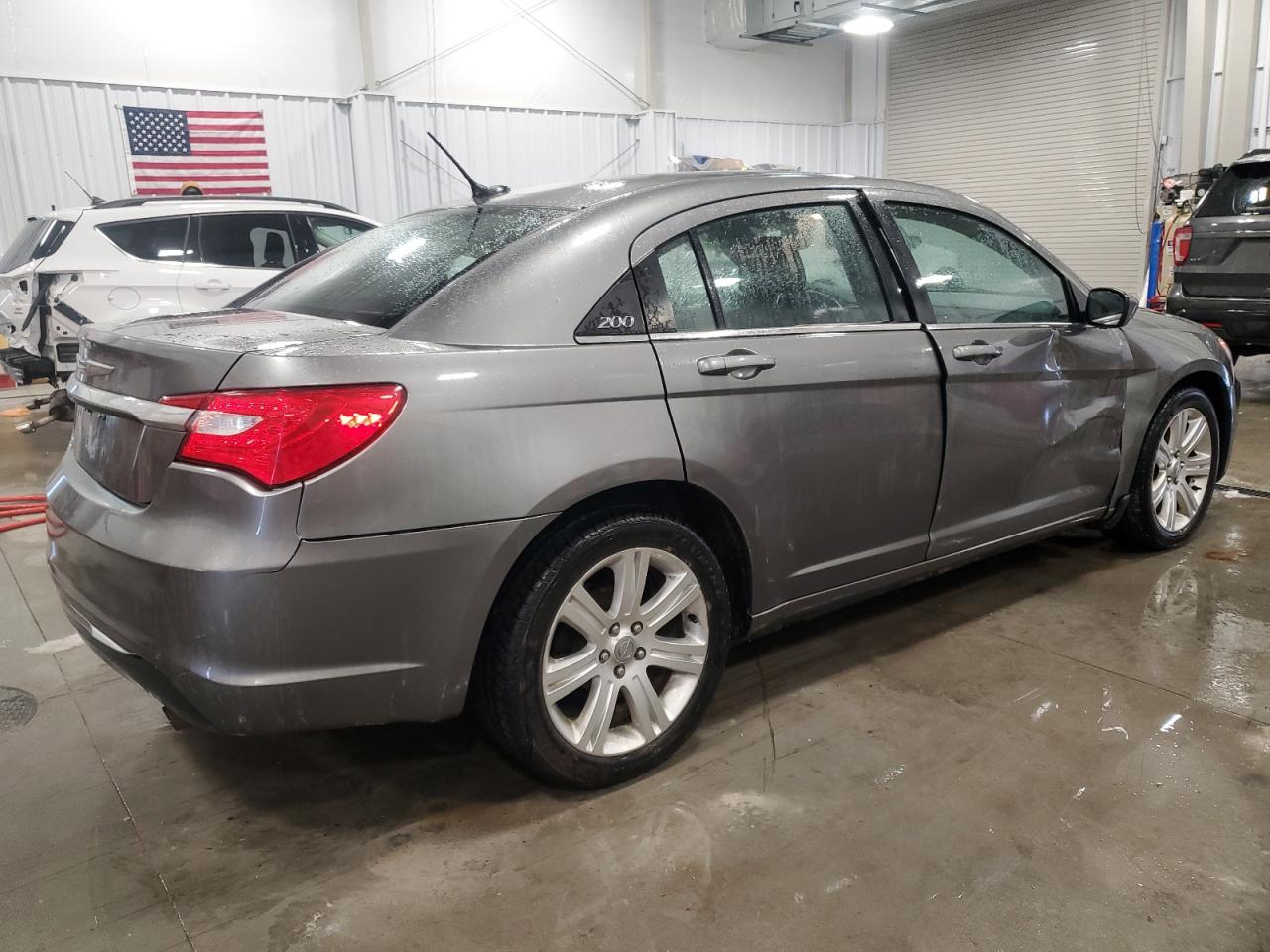2013 Chrysler 200 VIN 1C3CCBAB2DN671120 Copart auction photo, side damage thumbnail 3