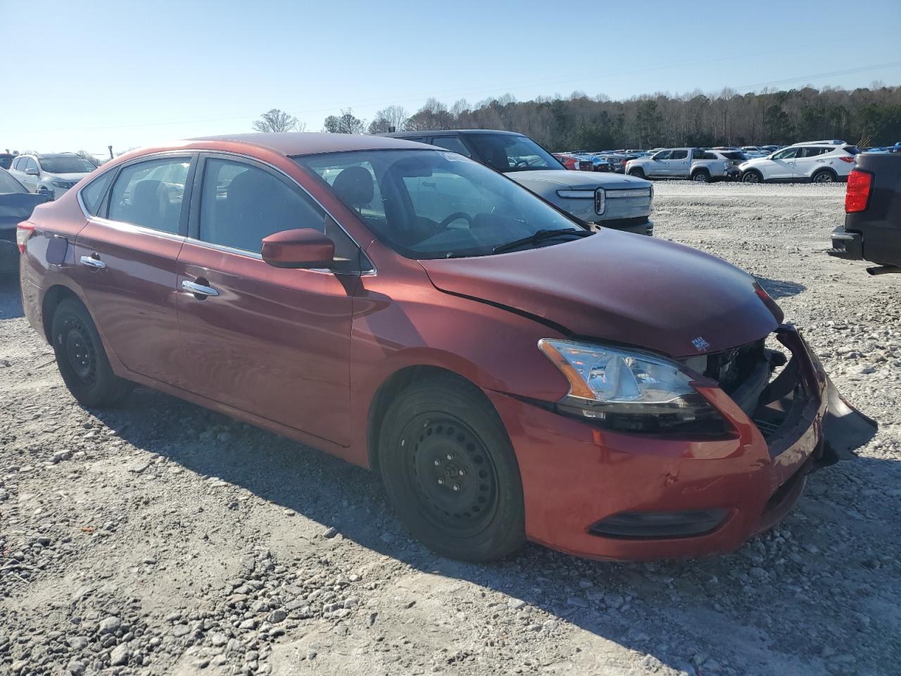 2015 Nissan Sentra VIN 3N1AB7AP5FY249981 Copart auction photo, front end damage thumbnail 4