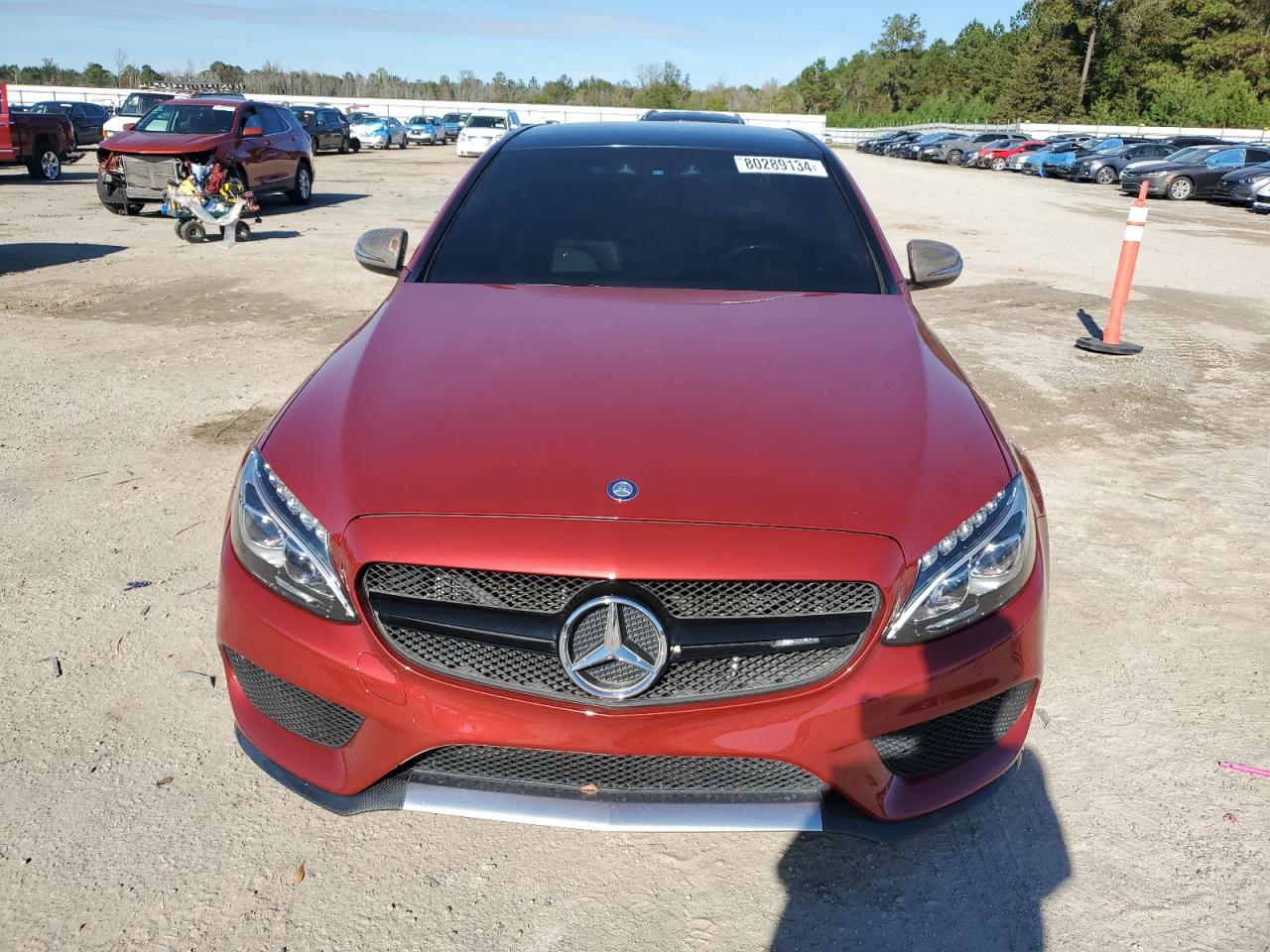 2016 Mercedes-Benz C-klasse VIN 55SWF6EBXGU116175 Copart auction photo, rear end damage thumbnail 5