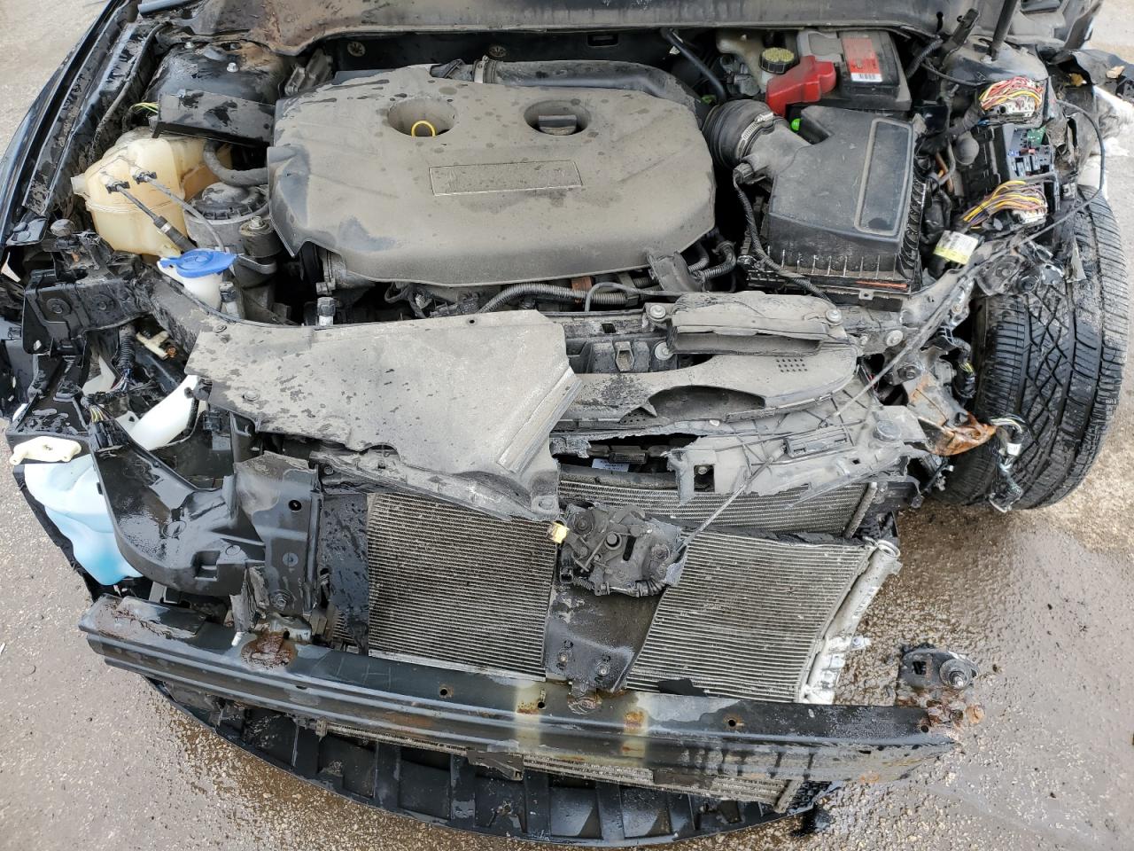 2015 Lincoln MKZ VIN 3LN6L2G93FR604373 Copart auction photo, all over damage thumbnail 11