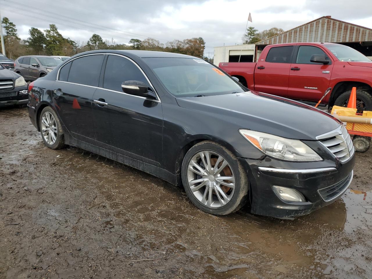 2014 Hyundai Genesis VIN KMHGC4DD2EU259479 Copart auction photo, water/flood damage thumbnail 4