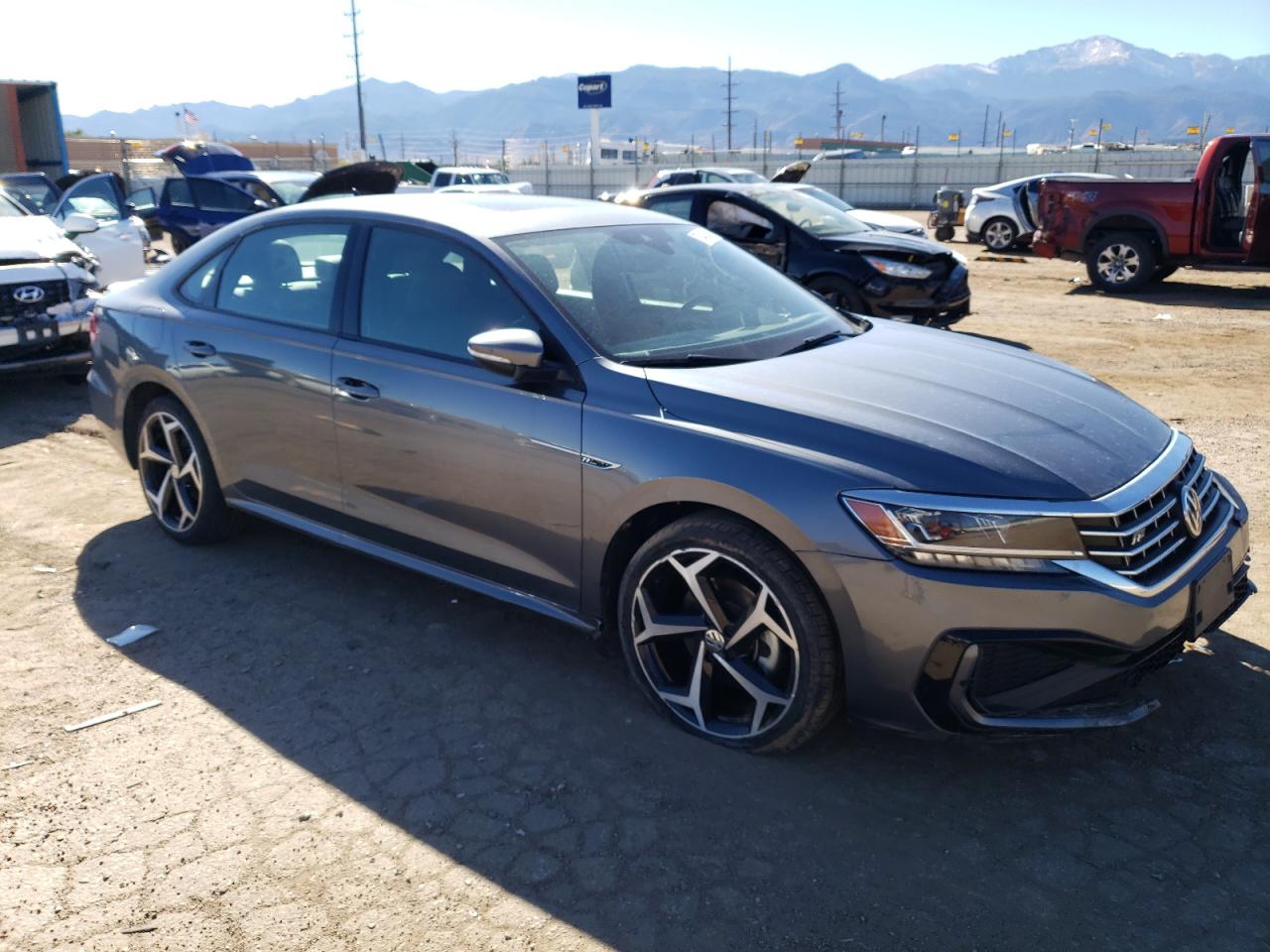 2021 Volkswagen Passat VIN 1VWMA7A36MC009884 Copart auction photo, front end / undercarriage damage thumbnail 4