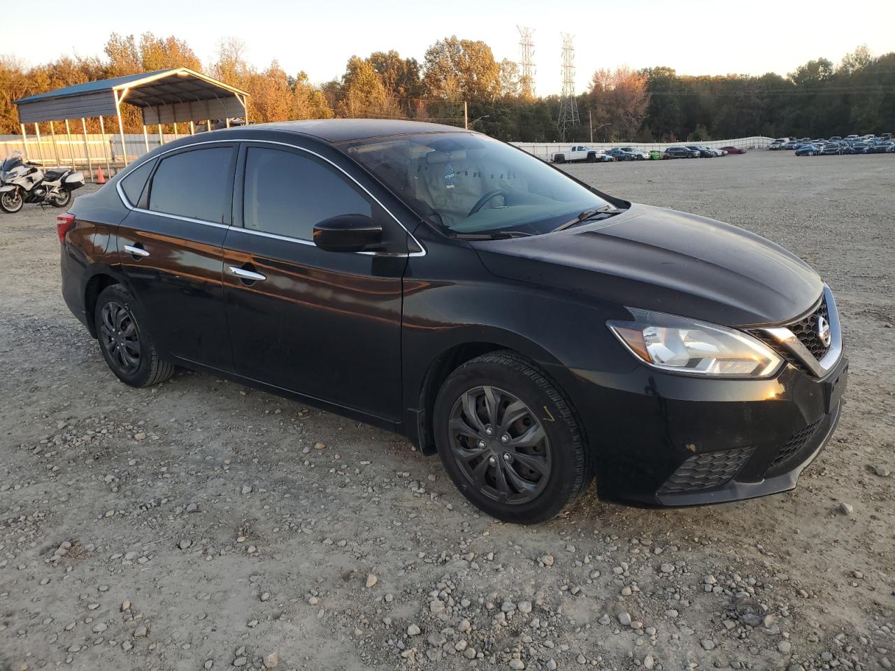 2017 Nissan Sentra VIN 3N1AB7AP8HL719744 Copart auction photo, side damage thumbnail 4