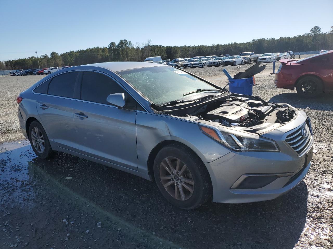 2016 Hyundai Sonata VIN 5NPE24AF9GH334003 Copart auction photo, front end damage thumbnail 4