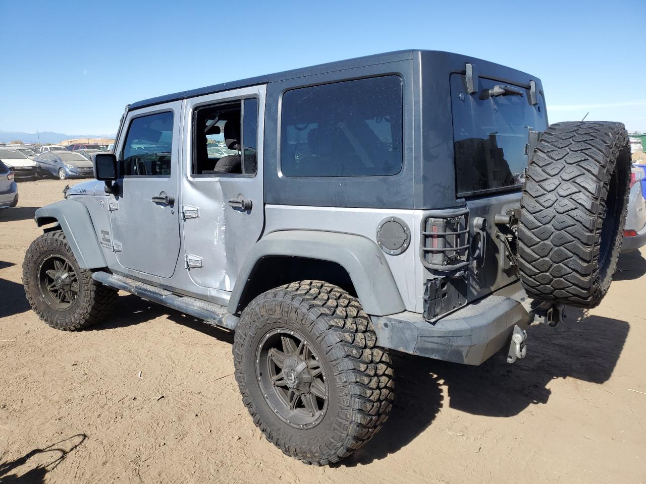 2015 Jeep Wrangler VIN 1C4BJWFG6FL626799 Copart auction photo, front end / side damage thumbnail 2