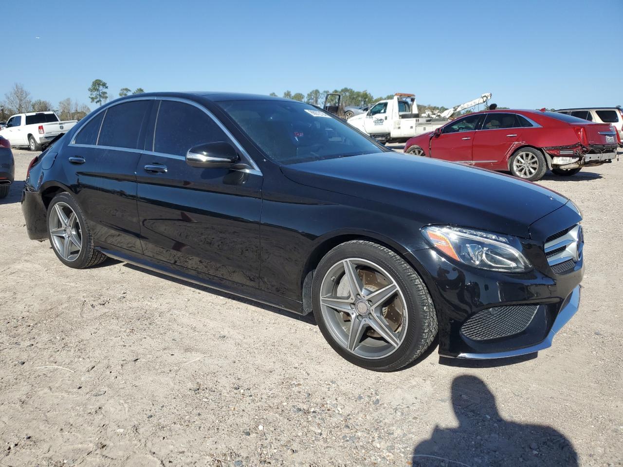 2015 Mercedes-Benz C-klasse VIN 55SWF4KB4FU007587 Copart auction photo, rear end damage thumbnail 4
