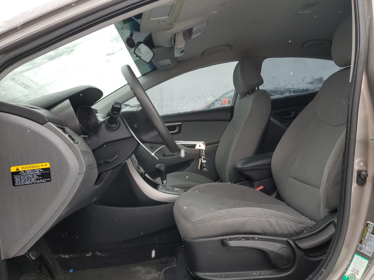 2013 Hyundai Elantra VIN 5NPDH4AE9DH155599 Copart auction photo, front end / side damage thumbnail 7