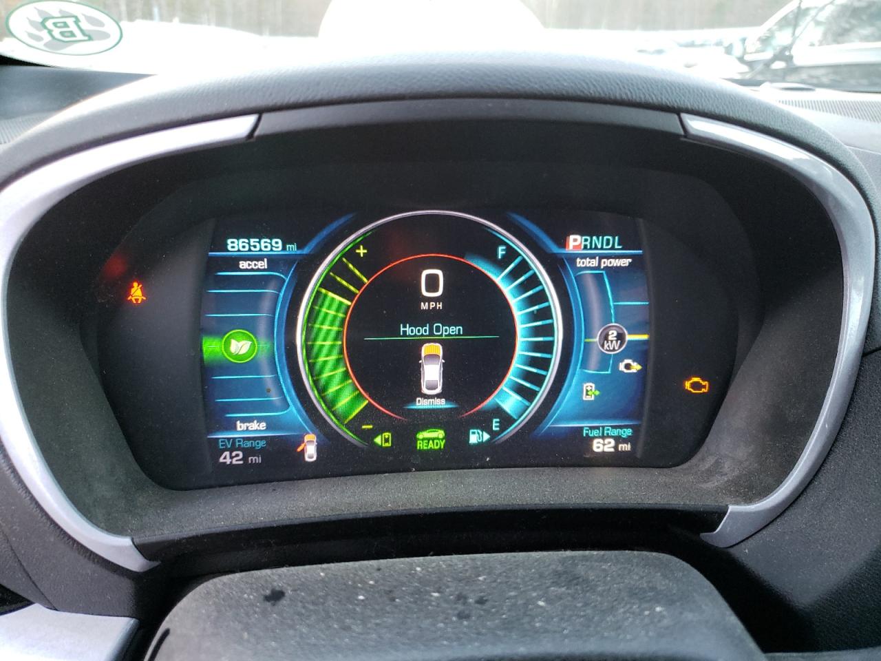 2017 Chevrolet Volt VIN 1G1RC6S50HU153789 Copart auction photo, front end / minor dent/scratches damage thumbnail 9