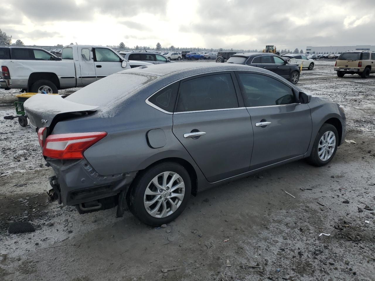 2018 Nissan Sentra VIN 3N1AB7AP0JY308122 Copart auction photo, rear end / side damage thumbnail 3