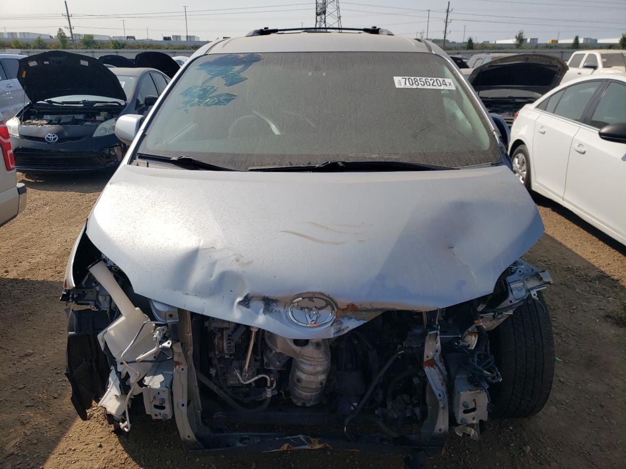 2017 Toyota Sienna VIN 5TDJZ3DC1HS158937 Copart auction photo, front end / rear end damage thumbnail 5