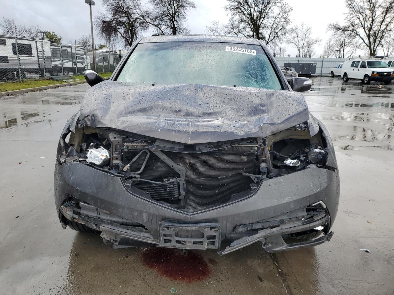 2012 Acura MDX VIN 2HNYD2H38CH519261 Copart auction photo, front end / undercarriage damage thumbnail 5
