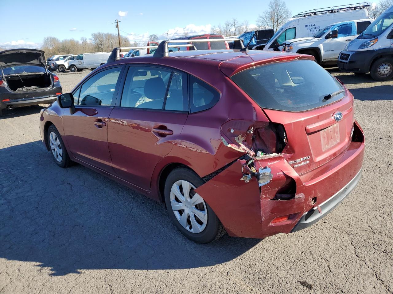 2013 Subaru Impreza VIN JF1GPAA63D2888813 Copart auction photo, rear end damage thumbnail 2