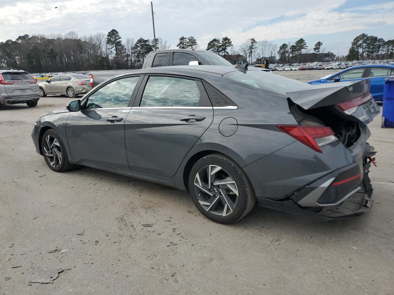 2024 Hyundai Elantra VIN KMHLS4DG2RU641965 Copart auction photo, rear end / front end damage thumbnail 2