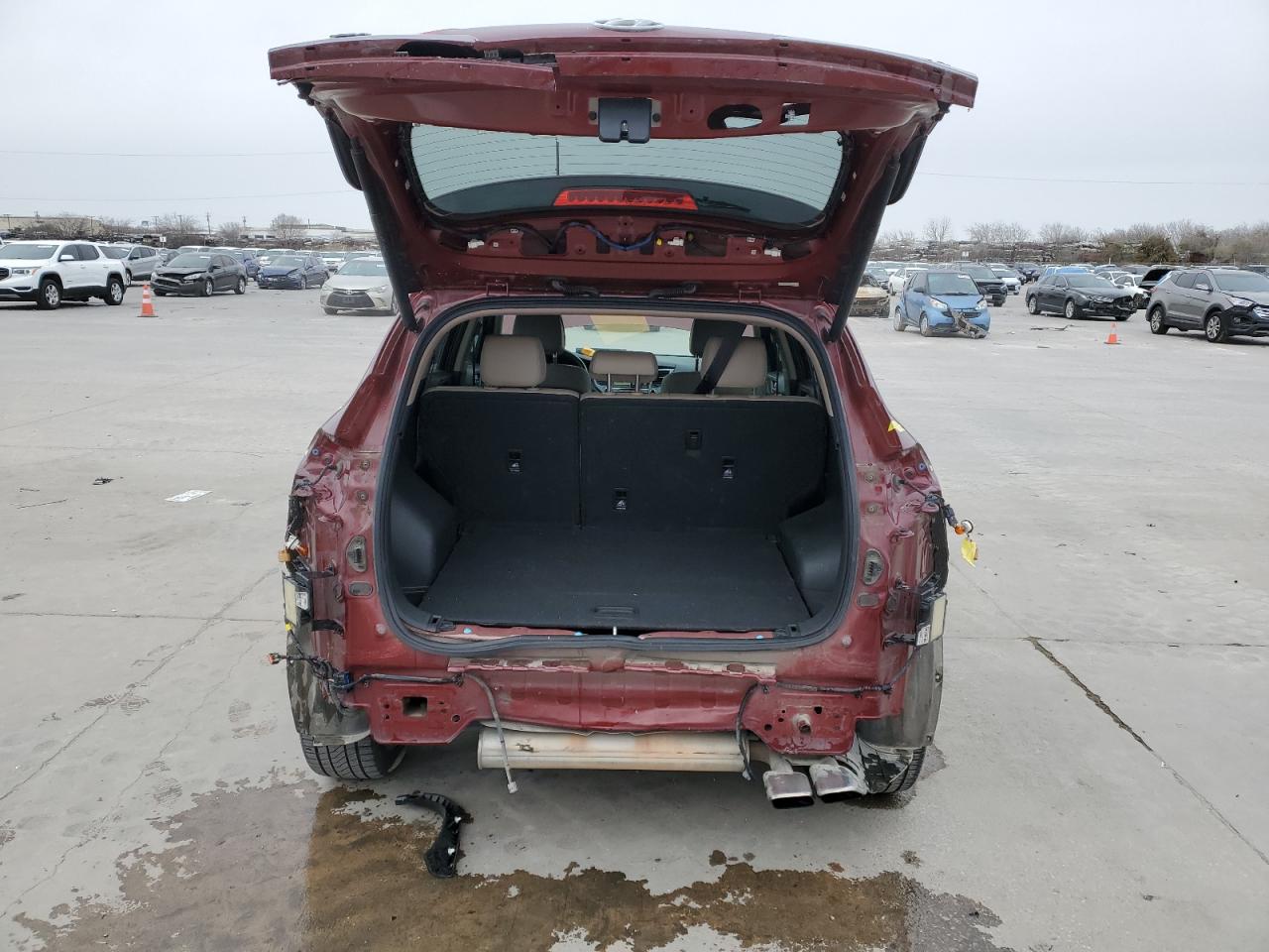 2016 Hyundai Tucson VIN KM8J33A23GU076954 Copart auction photo, rear end damage thumbnail 6