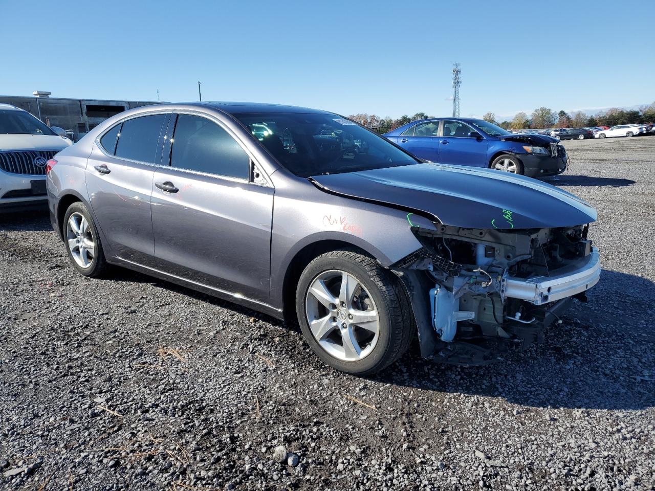 2020 Acura TLX VIN 19UUB1F32LA011262 Copart auction photo, front end / minor dent/scratches damage thumbnail 4