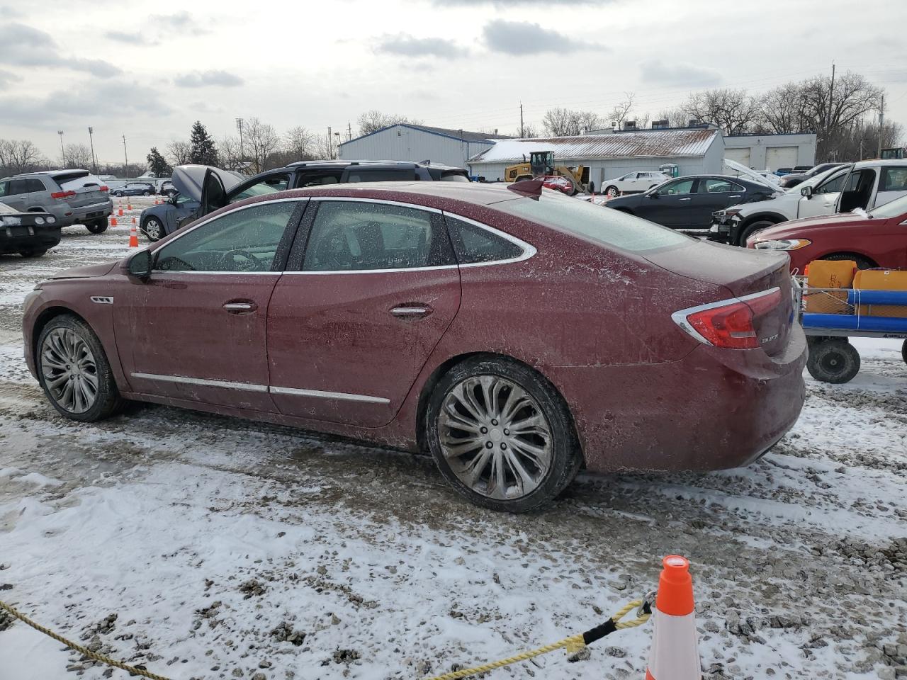 2017 Buick LaCrosse VIN 1G4ZS5SS2HU145229 Copart auction photo, side / front end damage thumbnail 2