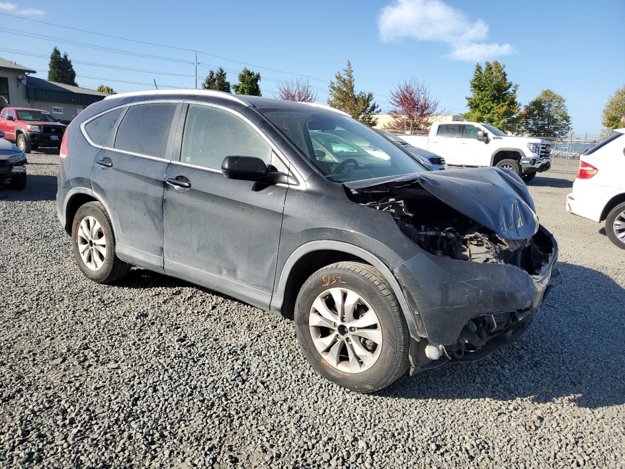 2012 Honda CR-V VIN JHLRM4H77CC028064 Copart auction photo, front end damage thumbnail 4